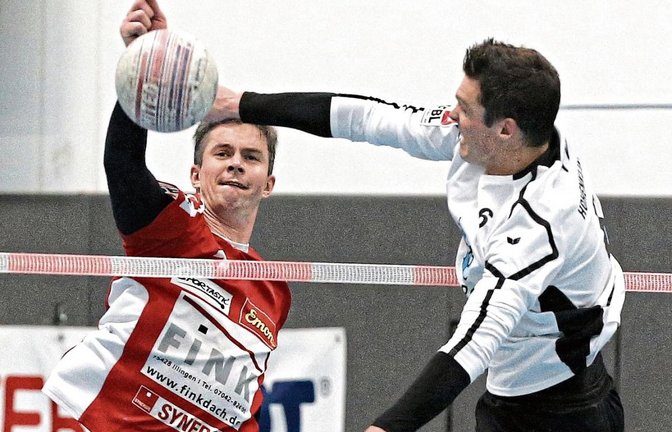 Kolja Meyer blieb an der Leine zwar oft Sieger gegen Alexander Thau, doch am Ende war der TVV um Haaresbreite geschlagen. Foto: Küppers