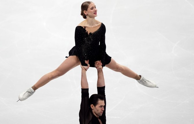 Haben Großes vor in Mailand: Minerva Hase und Nikita Volodin<span class='image-autor'>Foto: Mike Egerton/PA Wire/dpa</span>