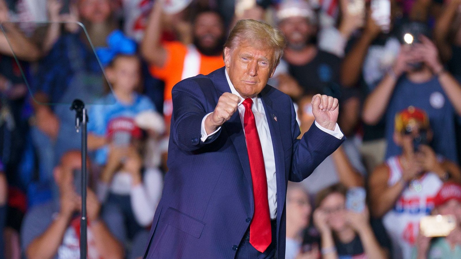 Ist dieser Mann ein „Faschist“? Ex-Präsident Donald Trump bei einer Wahlkampfveranstaltung am 22. Oktober in Greensboro (US-Bundesstaat North Carolina).Foto: Imago/ZumaPress Wire