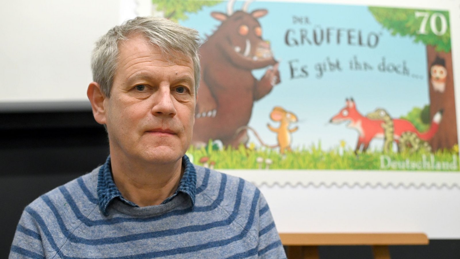Der deutsche Illustrator Axel Scheffler gab dem weltberühmten Monster vor Jahren sein Gesicht. (Archivbild)Foto: Henning Kaiser/dpa