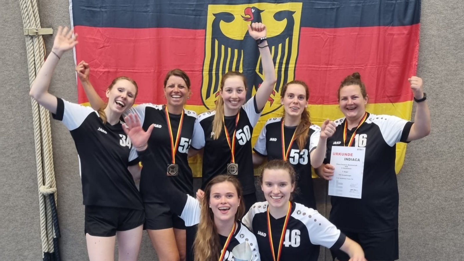 Das Frauenteam des TSV Enzweihingen ist deutscher Vizemeister im Indiaca. Foto: privat