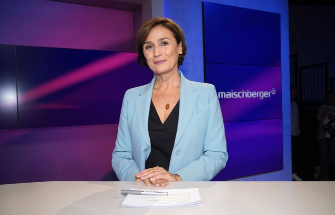 Sandra Maischberger diskutiert am Mittwochabend mit ihren Gästen über den Krieg in der Ukraine und die Folgen für Deutschland.<span class='image-autor'>Foto: IMAGO/Future Image/IMAGO/Thomas Bartilla</span>