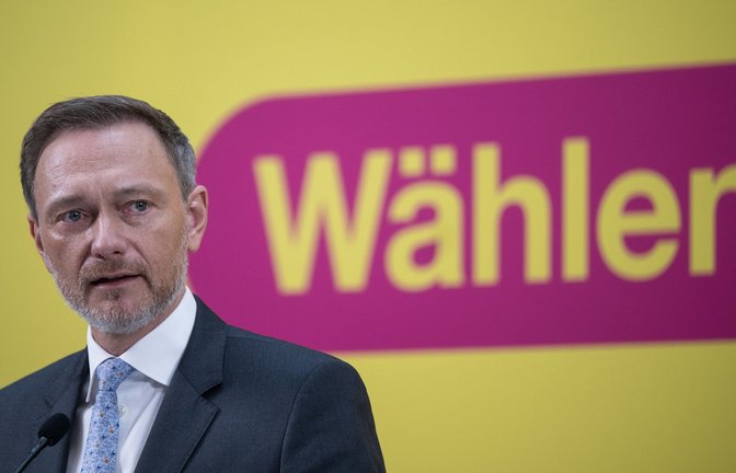 FDP-Chef Christian Lindner im Hans-Dietrich-Genscher-Haus<span class='image-autor'>Foto: dpa/Sebastian Gollnow</span>