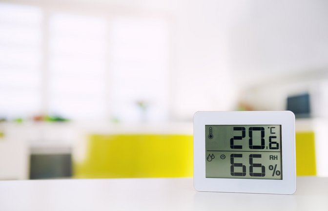 Im Idealfall sollte die Luftfeuchtigkeit zwischen 40 und 60 % liegen.<span class='image-autor'>Foto: likuzia / shutterstock.com</span>