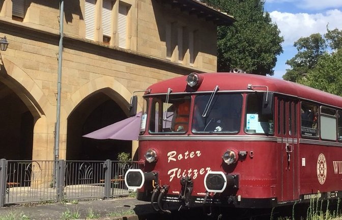 Der historische Schienenbus „Kloster-Flitzer“ in Maulbronn.  <span class='image-autor'>Foto: VCD</span>