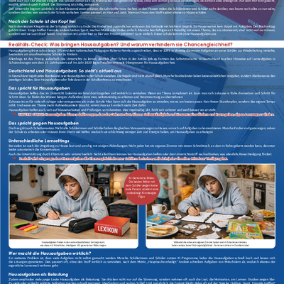 Wie gerecht sind Hausaufgaben?