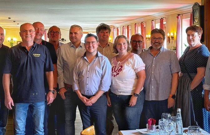 Die Vertreter der Städte Sachsenheim und Traunreut sind sich einig: Sie möchten ihre Beziehung ausbauen. <span class='image-autor'>Foto: p</span>