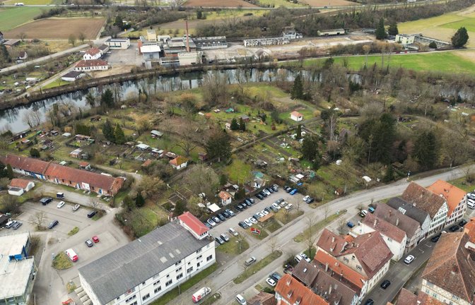 Blick über die Bürgergärten und das Häckerareal des zukünftigen Gartenschaugeländes.  Archivfoto: VKZ/Küppers