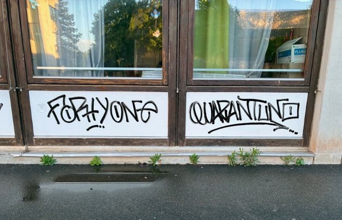 Schmiererei an einer Gebäudefassade: nur ein Beispiel für Vandalismus in Böblingen.<span class='image-autor'>Stadt Böblingen</span>