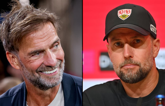 Auch VfB-Coach Sebastian Hoeneß (re.) ist gespannt, welche VfB-Profis der neue Bundestrainer Jürgen Klopp nominieren wird.<span class='image-autor'>Imago</span>
