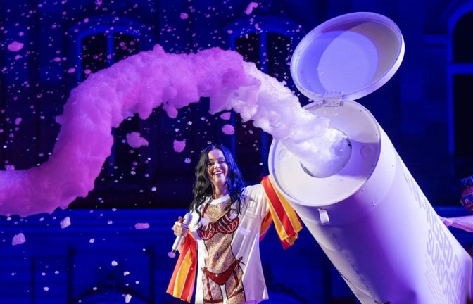 Katy Perry beim Finale ihres Konzerts auf dem Stuttgarter Schlossplatz<span class='image-autor'>Reiner Pfisterer</span>
