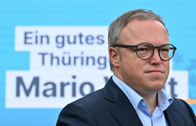 CDU-Landeschef Mario Voigt steht in Thüringen vor einer schwierigen Aufgabe.<span class='image-autor'>Foto: dpa/Martin Schutt</span>