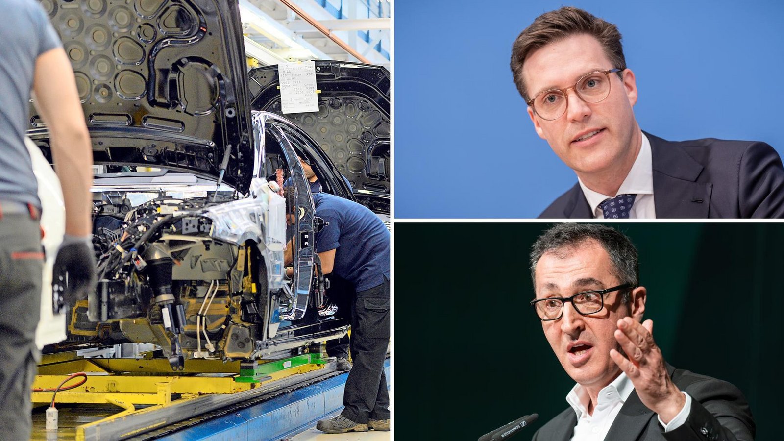 Nicht nur die Spitzenkandidaten von CDU und Grünen, Manuel Hagel und Cem Özdemir, spielen das Thema Wirtschaft weit oben im Wahlkampf.Foto: picture alliance / dpa Nicht nur die Spitzenkandidaten von CDU und Grünen, Manuel Hagel und Cem Özdemir, spielen das Thema Wirtschaft weit oben im Wahlkampf.Foto: picture alliance / dpa