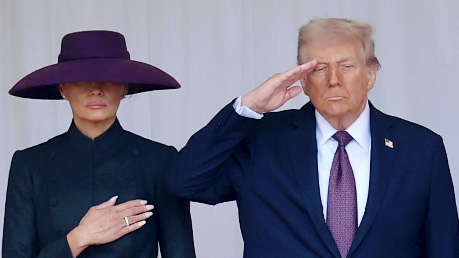 Monarchie-Show mit Melania und Donald-Trump.Foto: Chris Jackson/PA Wire/dpa Monarchie-Show mit Melania und Donald-Trump.Foto: Chris Jackson/PA Wire/dpa