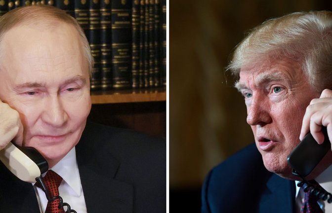 Donald Trump (rechts) hat mit Kremlchef Wladimir Putin telefoniert.<span class='image-autor'>Foto: Mikhail Metzel/Pool Sputnik Krem/Mikhail Metzel</span>