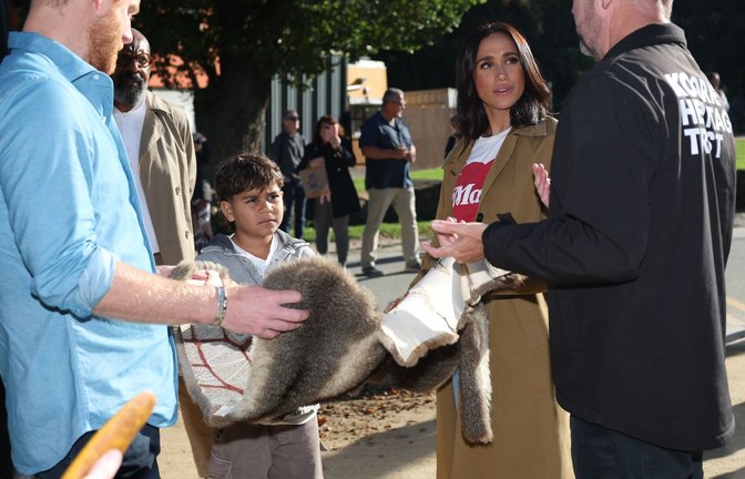 Der indigene Spaziergang fand ohne viel Publikum statt.<span class='image-autor'>Foto: Con Chronis/AAP/dpa</span>