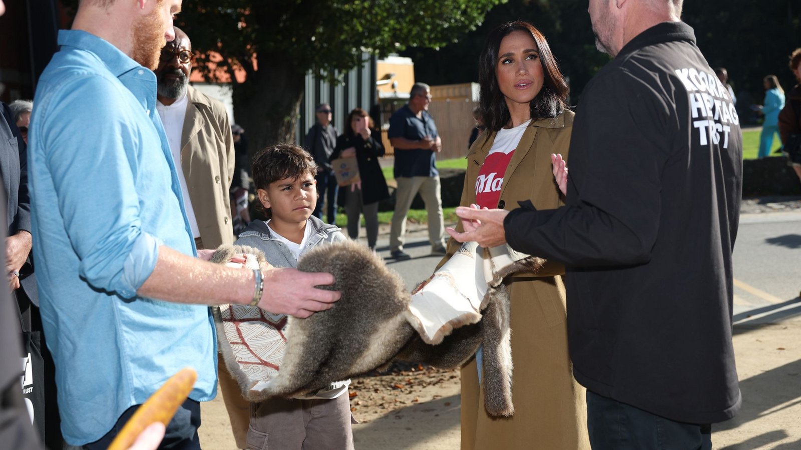 Der indigene Spaziergang fand ohne viel Publikum statt.Foto: Con Chronis/AAP/dpa Der indigene Spaziergang fand ohne viel Publikum statt.Foto: Con Chronis/AAP/dpa