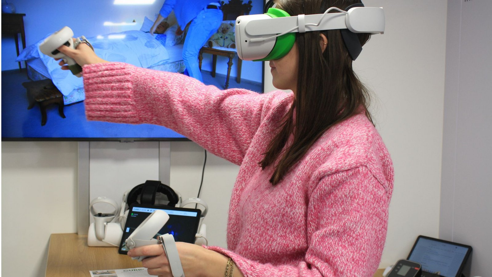 Virtuelle Realität – etwa in der Physiotherapie oder bei der Behandlung psychischer Erkrankungen – ist   eines von vielen Beispielen für den Einsatz digitaler Technik im Gesundheitswesen.Foto: &nbsp;