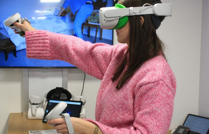 Virtuelle Realität – etwa in der Physiotherapie oder bei der Behandlung psychischer Erkrankungen – ist   eines von vielen Beispielen für den Einsatz digitaler Technik im Gesundheitswesen.<span class='image-autor'>Foto: &nbsp;</span>