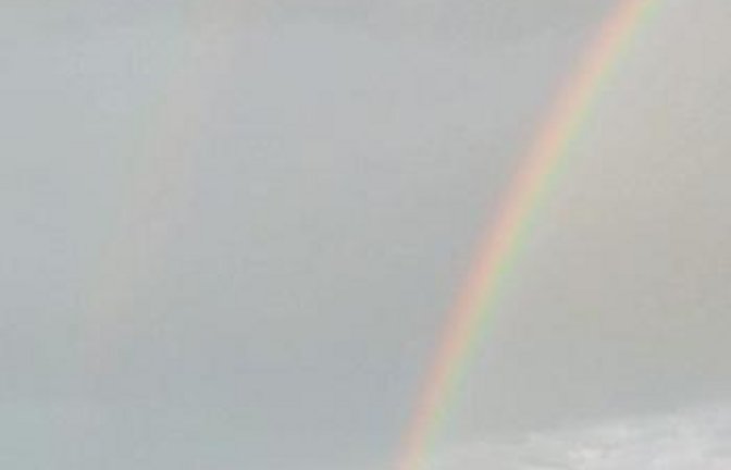 Musik unterm Regenbogen. Foto: Klein