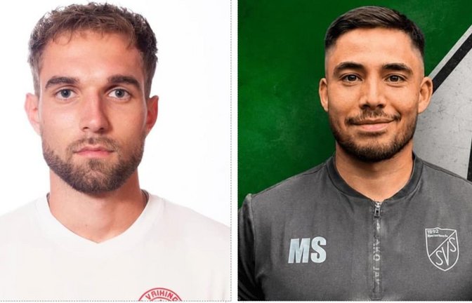Aussteiger beim SV Vaihingen II, Einsteiger beim SV Sillenbuch: Tom Irion und der Trainer Mathias Schumacher.<span class='image-autor'>SV Vaihingen, SV Sillenbuch</span>