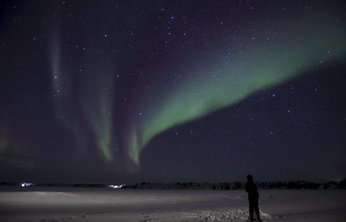 Nordlichter in Finnland<span class='image-autor'>Foto: dpa/Irene Stachon</span>