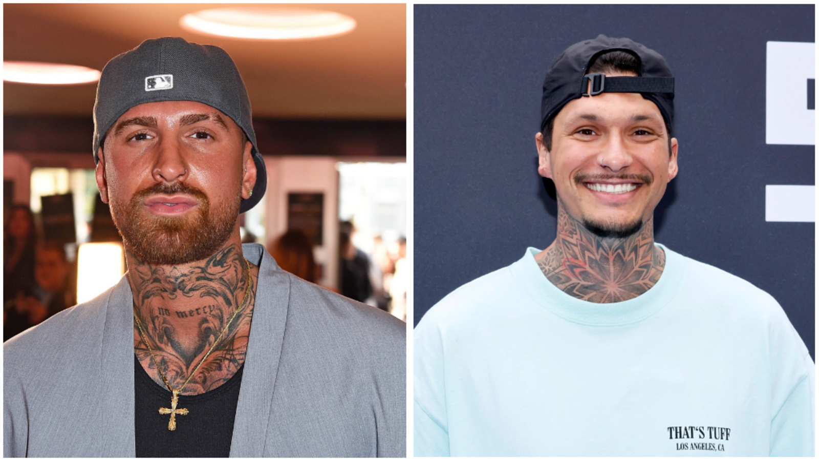 Die Reality-Stars Gigi Birofio (l.) und Yasin Mohamed waren in einen Unfall auf der A81 verwickelt.Foto: IMAGO / Gartner; IMAGO / Panama Pictures Die Reality-Stars Gigi Birofio (l.) und Yasin Mohamed waren in einen Unfall auf der A81 verwickelt.Foto: IMAGO / Gartner; IMAGO / Panama Pictures