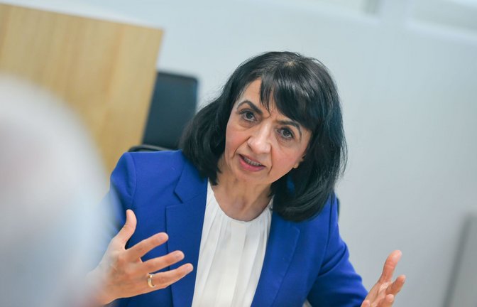 Landtagspräsidentin Muhterem Aras im Gespräch mit unserer Redaktion.<span class='image-autor'>Foto: LICHTGUT/Max Kovalenko</span>
