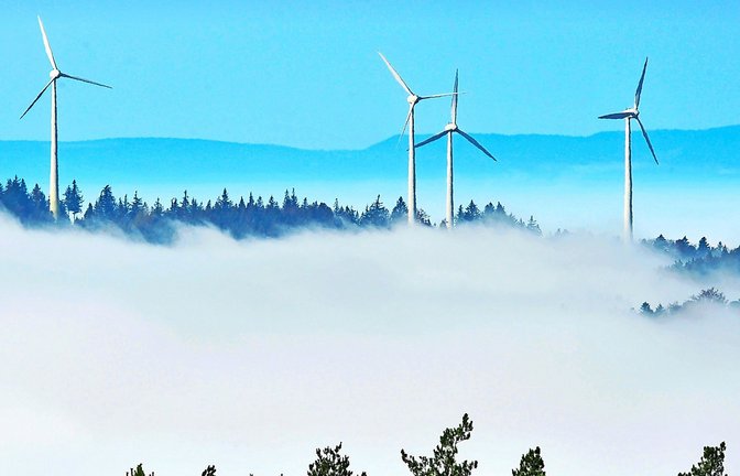 Im Schwarzwald drehen sich bereits einige Windräder – auch auf Flächen des Staatswalds.<span class='image-autor'>Foto: picture alliance/dpa/Rolf Haid</span>
