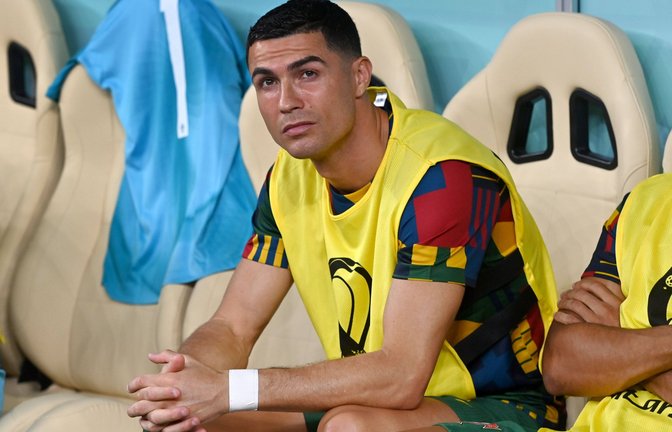 Bei dieser WM sitzt Ronaldo oft auf der Bank. Dennoch steht der 37-Jährige im Fokus.<span class='image-autor'>Foto: /Sven Simon</span>