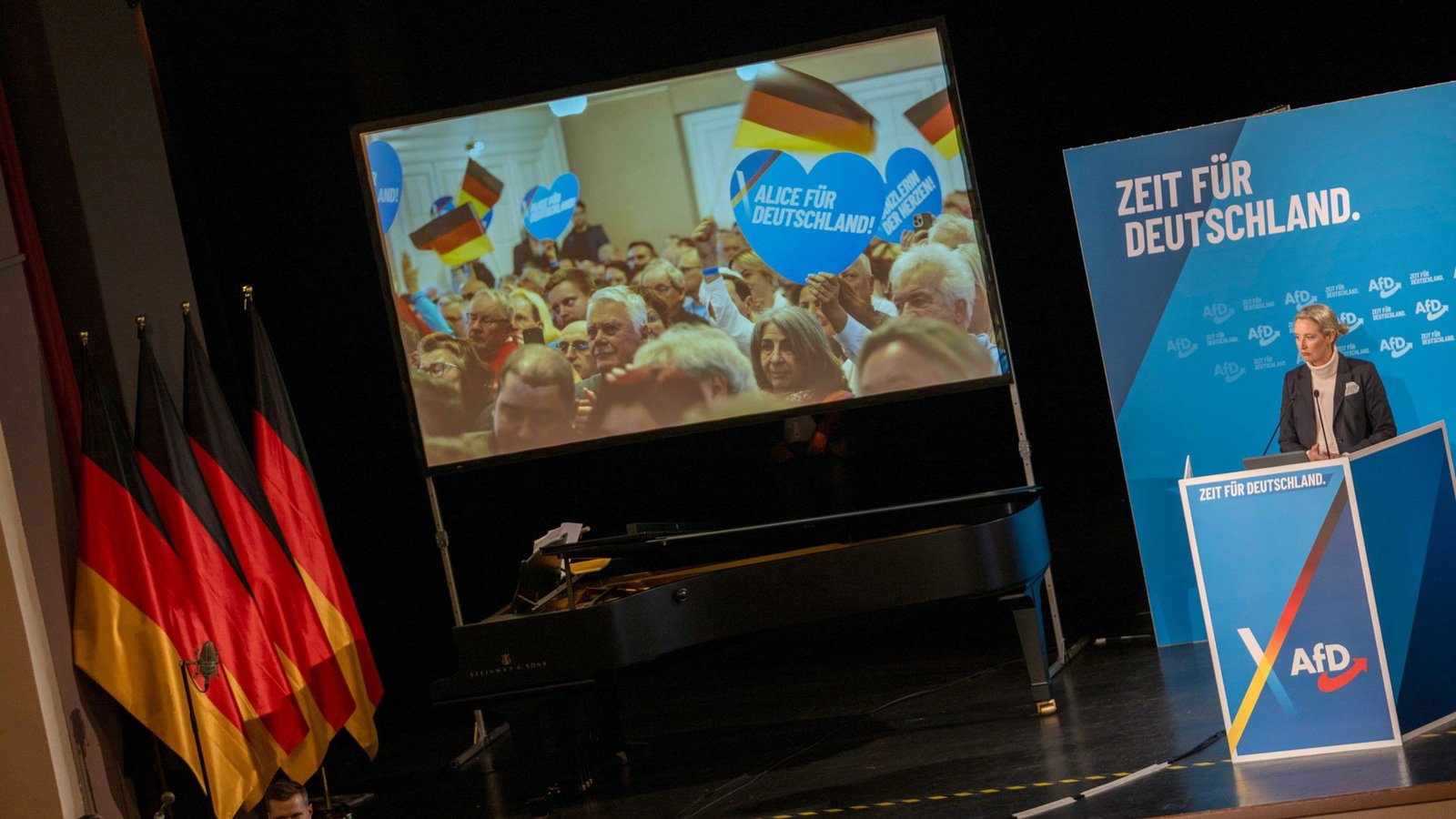 Der Auftritt in Heidenheim ist der einzige von AfD-Kanzlerkandidatin Alice Weidel im Südwesten – wahrscheinlich.Foto: dpa/Stefan Puchner Der Auftritt in Heidenheim ist der einzige von AfD-Kanzlerkandidatin Alice Weidel im Südwesten – wahrscheinlich.Foto: dpa/Stefan Puchner