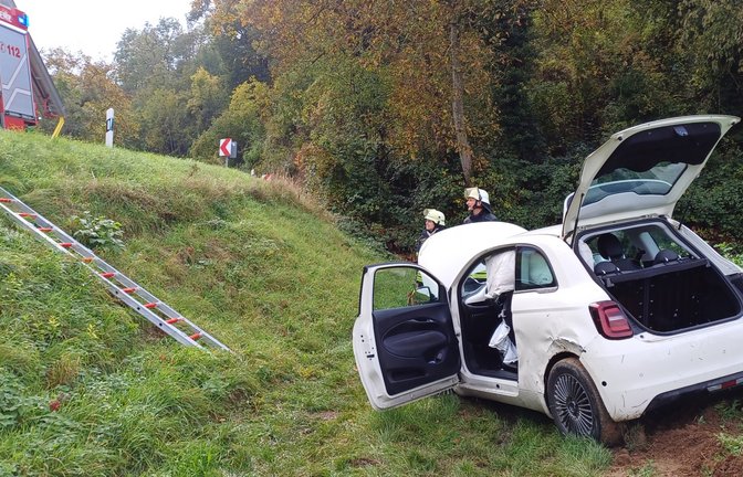 Glimpflicher Ausgang: Beim Unfall am Montag bleiben alle Beteiligten unverletzt.  <span class='image-autor'>Foto: Rücker</span>