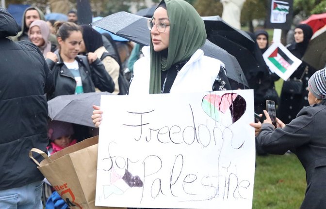 Pro-Palästina-Demonstration in Stuttgart.<span class='image-autor'>Foto: /7aktuell.de | Andreas Werner</span>