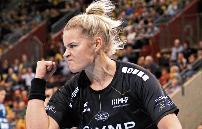 Maren Aardahl und die Handballerinnen der SG BBM Bietigheim werden auch in der neuen Saison im hochwertigsten internationalen Wettbewerb, der Champions League, spielen. Foto: Baumann