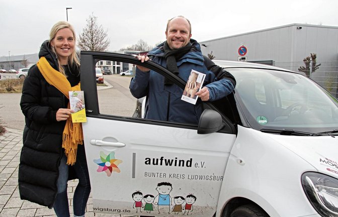 Amelie Hallmann und Markus Stammberger setzen sich bei Aufwind dafür ein, dass Familien mit zu früh geborenen oder chronisch kranken Kindern nach dem Verlassen der Kinderklinik entlastet werden.  Fotos: Banholzer/p