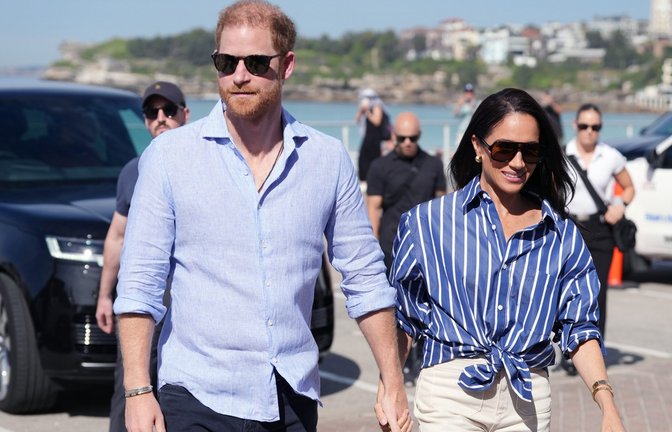 Der Herzog und die Herzogin von Sussex während ihrer Australien-Reise im April 2026.<span class='image-autor'>Foto: picture alliance/dpa/PA Wire | Jonathan Brady</span>