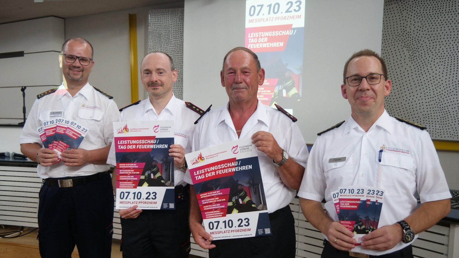 Carsten Sorg, Markus Haberstroh, Hubert Wollmer und Sebastian Fischer (von links) wollen mit der Leistungsschau im Idealfall auch neue Mitglieder werben.  Foto: Friedrich