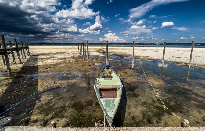 Triboltingen im Kanton Thurgau im August 2022: Ausfahrten auf den Untersee waren unmöglich.<span class='image-autor'>Foto: IMAGO/Andreas Haas/IMAGO/Andreas Haas / imago images</span>