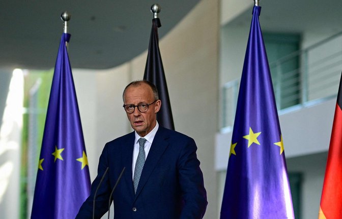 Bundeskanzler Friedrich Merz<span class='image-autor'>Foto: AFP/JOHN MACDOUGALL</span>
