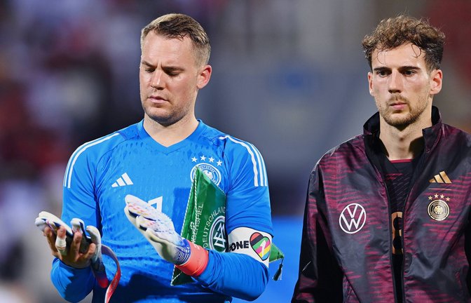 Manuel Neuer (links) wird bei der WM die One-Love-Binde tragen.<span class='image-autor'>Foto: IMAGO/Markus Ulmer</span>