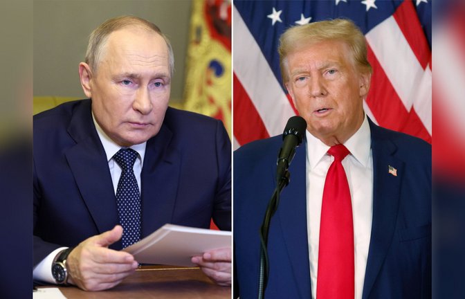 Wladimir Putin (l.) und Donald Trump treffen sich in Alaska.<span class='image-autor'>Foto: imago images/SNA / imago images/UPI Photo/John Angelillo</span>