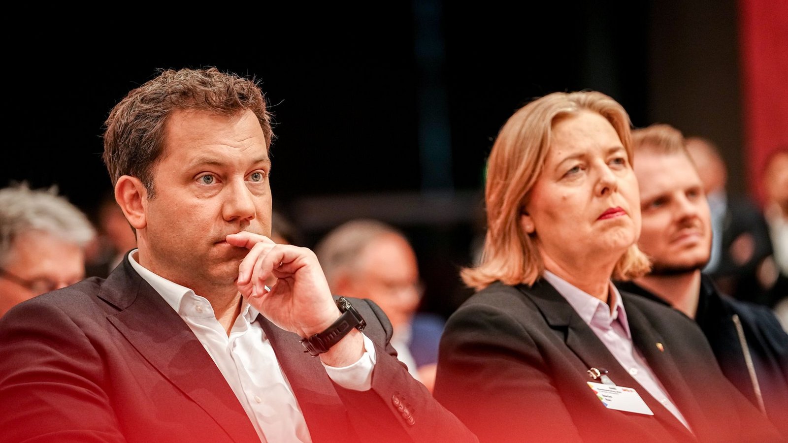 Schwierige Zeiten: SPD-Vorsitzende Lars Klingbeil und Bärbel Bas.Foto: Kay Nietfeld/dpa