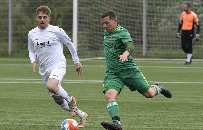 Der SV Iptingen (rechts Marcel Gerschwitz) ist in dieser Saison zur festen Größe in der Kreisliga A 3 geworden. <span class='image-autor'>Foto: Leitner</span>