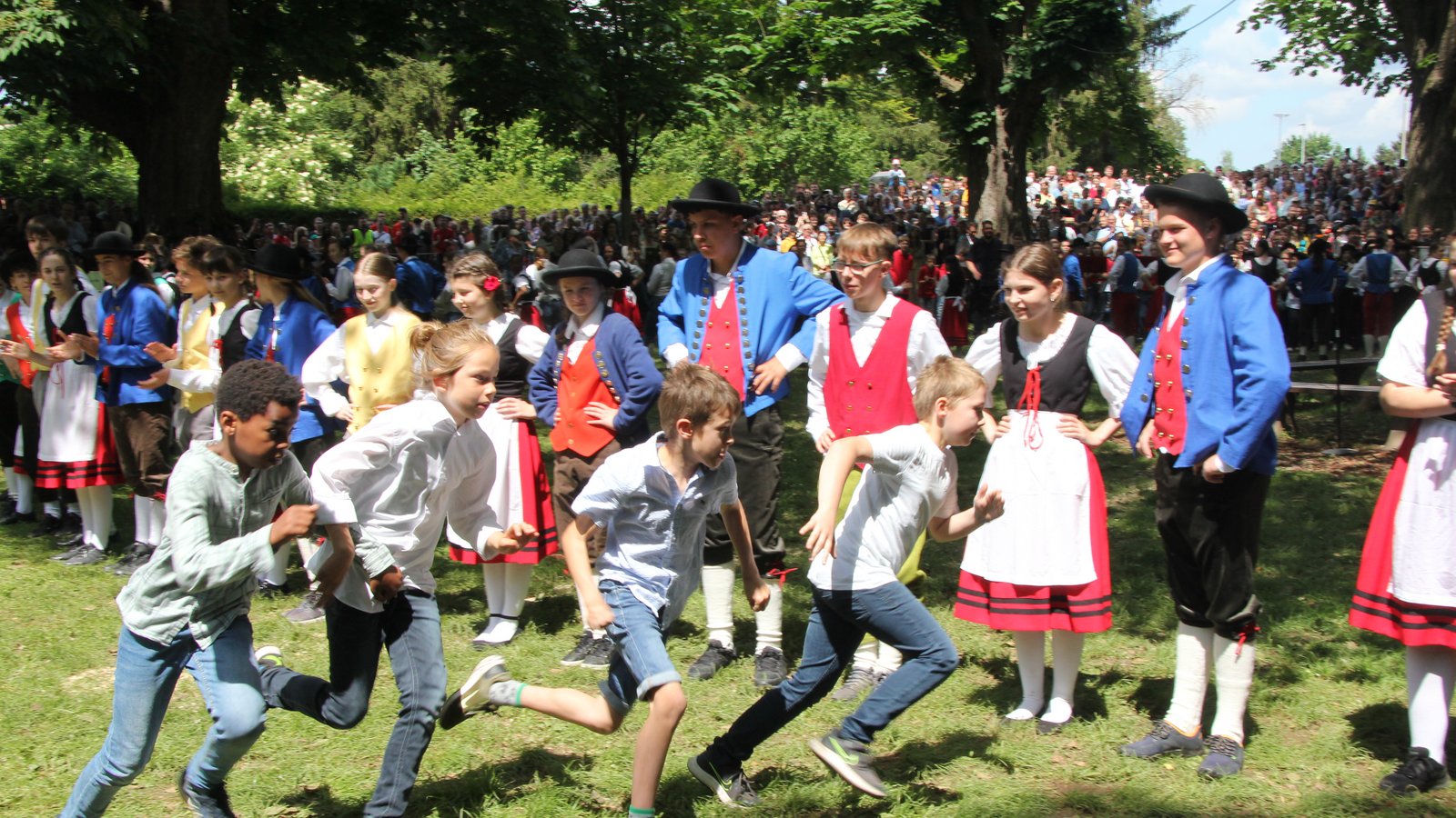 Die Rondellfeier ist einer Höhepunkt des Maientags. Foto: Banholzer