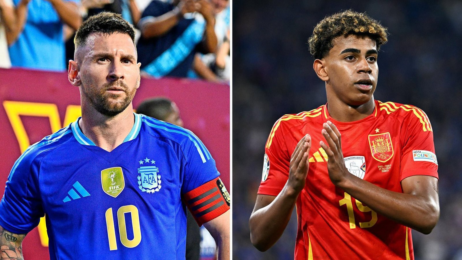 Bitter: Doch kein Duell zwischen Lionel Messi und Lamine Yamal. Die Finalissima wurde entgültig abgesagt (Archivfoto).Foto: dpa Bitter: Doch kein Duell zwischen Lionel Messi und Lamine Yamal. Die Finalissima wurde entgültig abgesagt (Archivfoto).Foto: dpa