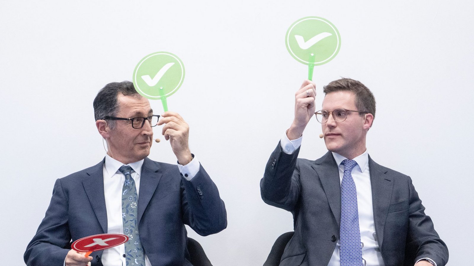 Es geht los. Ab Dienstag werden Grünen-Spitzenkandidat Cem Özdemir und CDU-Landeschef Manuel Hagel eine neue Koalition ausloten.Foto: Marijan Murat/dpa Es geht los. Ab Dienstag werden Grünen-Spitzenkandidat Cem Özdemir und CDU-Landeschef Manuel Hagel eine neue Koalition ausloten.Foto: Marijan Murat/dpa