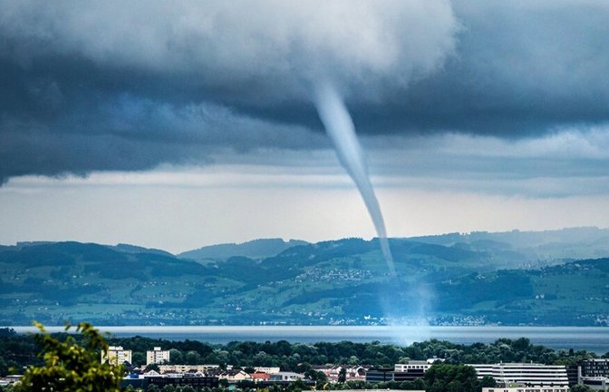Eine Wasserhose über dem Bodensee (Archivbild).<span class='image-autor'>Foto: &nbsp;</span>