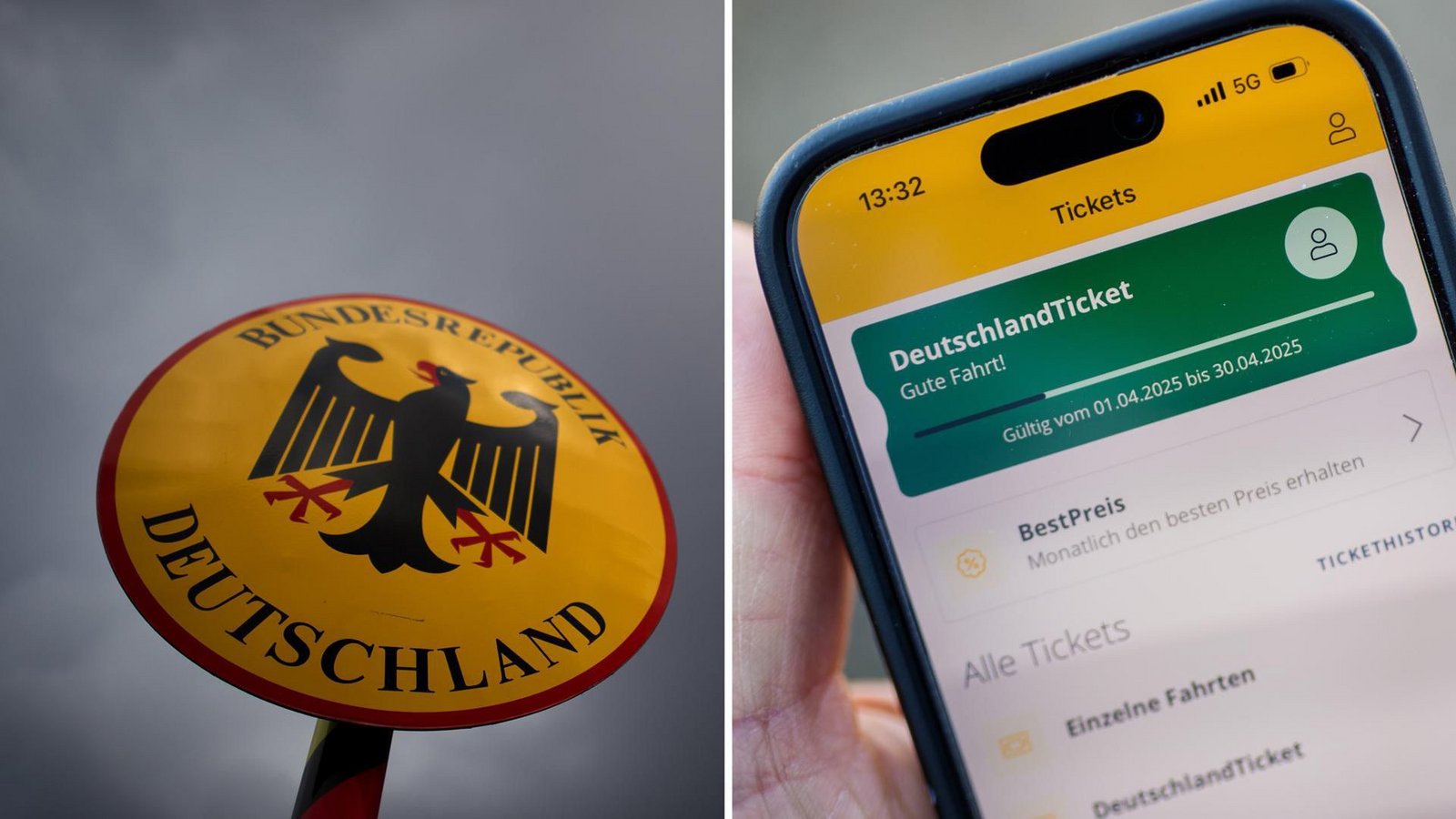 An der deutschen Grenze ist nicht überall Schluss für das Deutschlandticket.Foto: dpa, Lichtgut/Christoph Schmidt An der deutschen Grenze ist nicht überall Schluss für das Deutschlandticket.Foto: dpa, Lichtgut/Christoph Schmidt