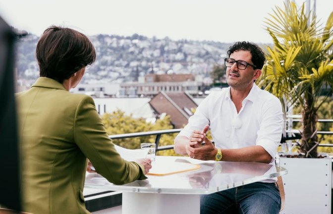Pantisano im Sommerinterview des ZDF. (Handout)<span class='image-autor'>Alexander Dietrich/ZDF/dpa</span>