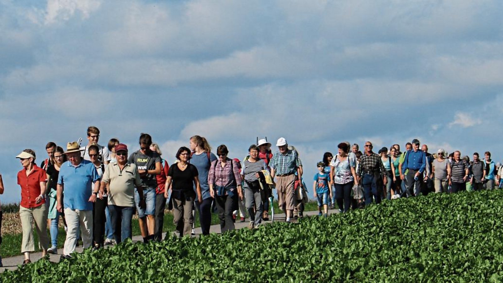 Kurz nach dem Start geht es auf dem Weitfeld in Vaihingen in die Weite der Landschaft hinein und an Rübenfeldern vorbei in Richtung Kleinglattbach.  Fotos: Rücker